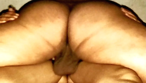 Amateur brunette and his husband making homemade porn video