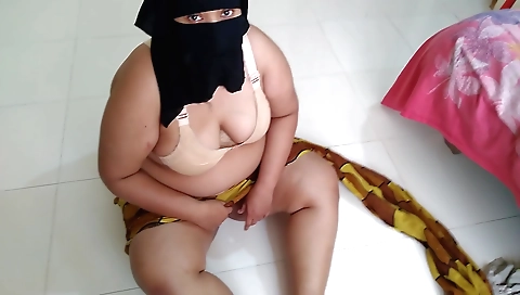 Indian babe gets stuck under bed when her friend fucks