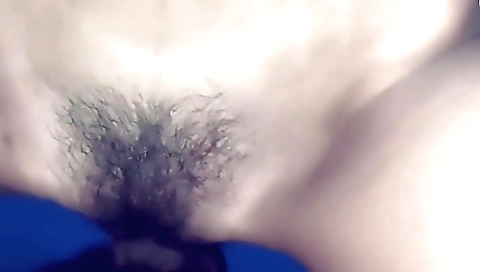 Indian teen with a shaved pussy gets filmed in a very hot way