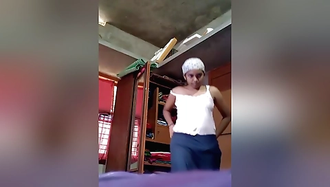 Indian beauty playing with her boobs and pussy in solo