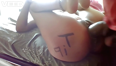 Indian teen gets fucked by her big cock in a bedroom