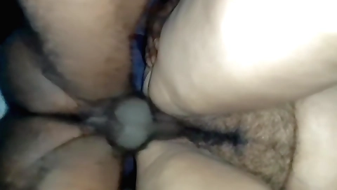 Indian slut with a hairy bush and hairy pussy fucks a teacher