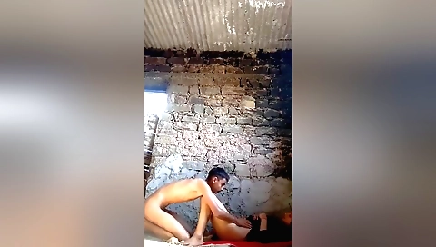 Amateur brunette indian chick shows her hairy pussy