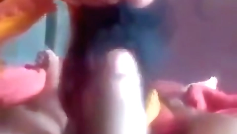 Hot amateur brunette with a nice ass for deepthroat sucking