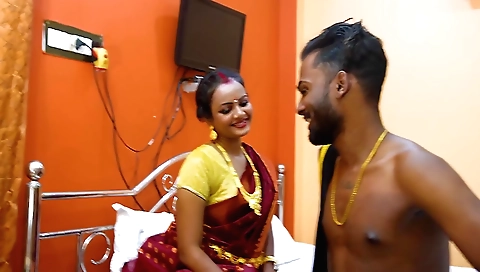 Indian brunette getting fucked hard and passionately by her man