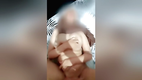 Big-titted girl in a hijab is fucked for the camera