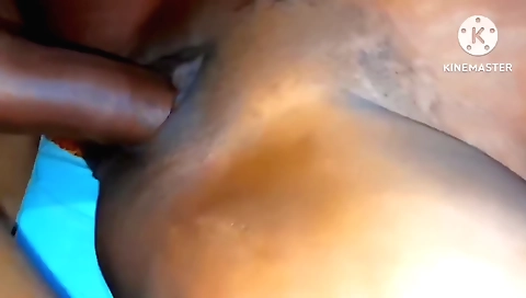 Indian wife gets her husband hard and penetrates her ass