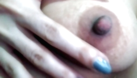 Indian girl with massive boobs doing something solo