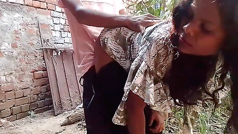 Hot amateur teen fucked by his horny boyfriend outdoors