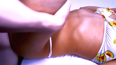 Indian teen with stockings gets fucked on the sofa