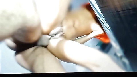 Hairy indian girl with a nice pair of natural boobs is masturbating